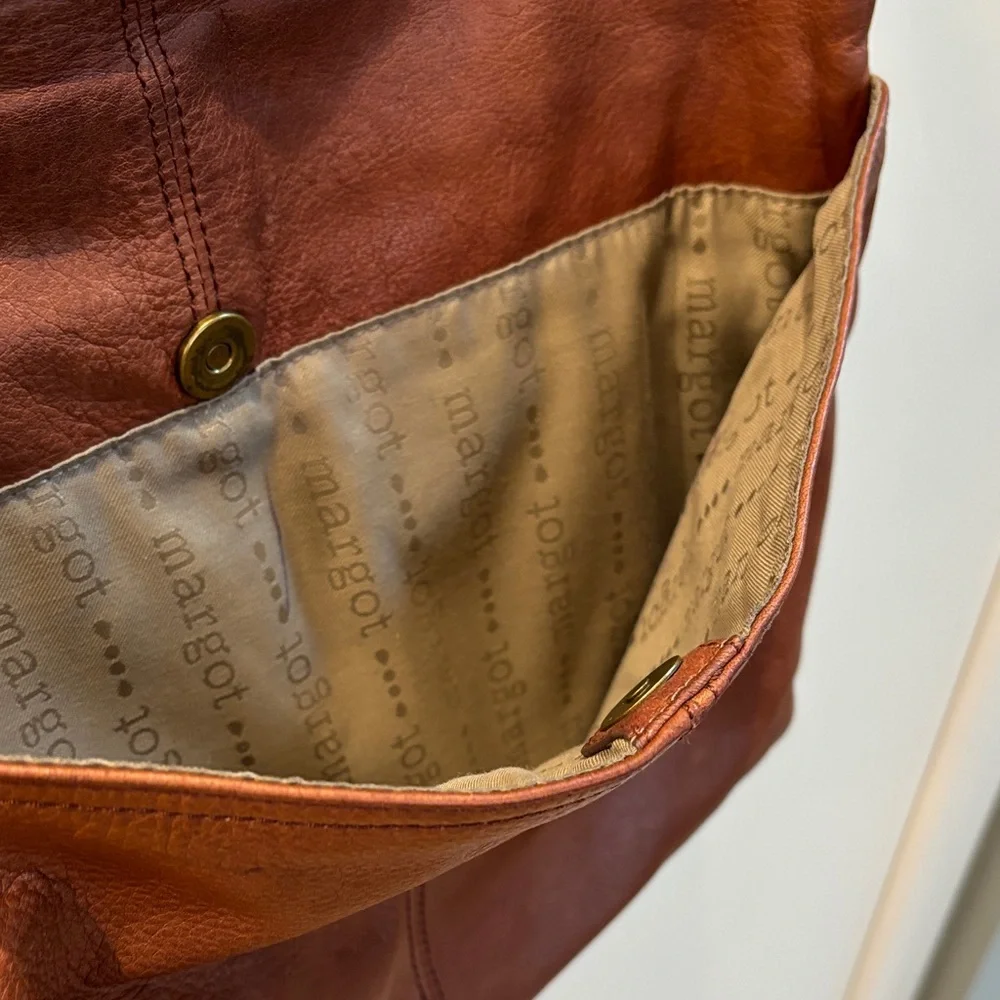 Margot Leather Crossbody in Cognac. Super Soft!